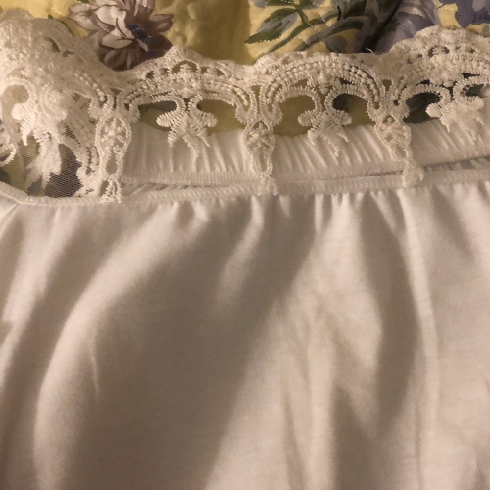 Lace off the shoulder top